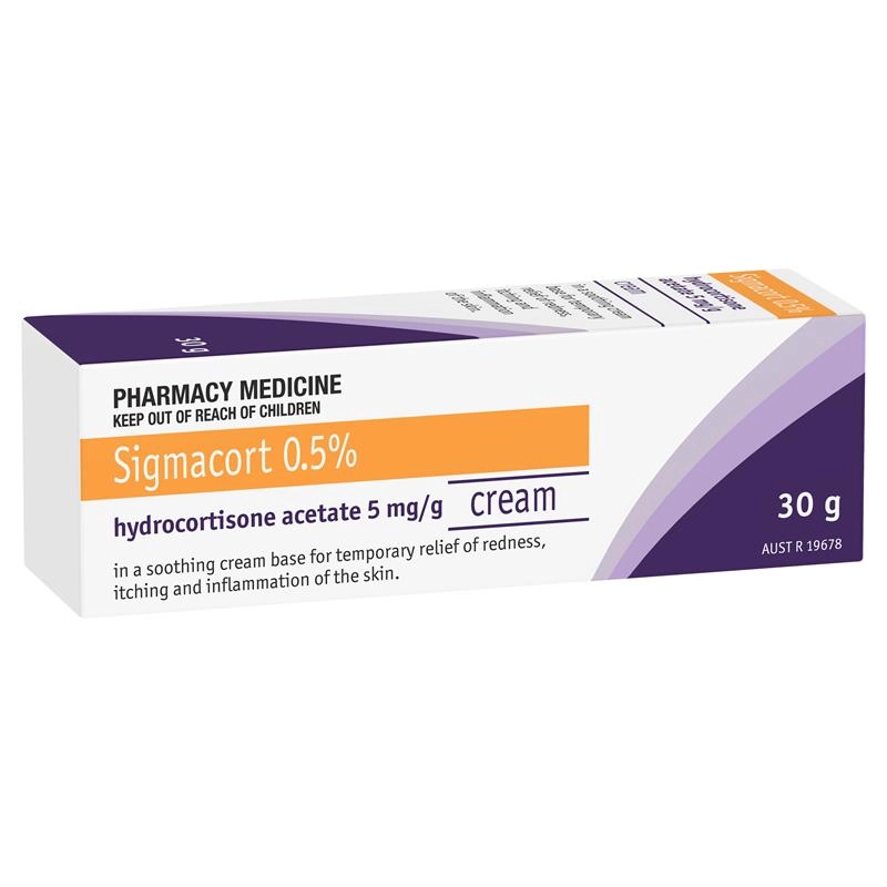 Sigmacort Hydrocortisone Cream 0.5% 30g