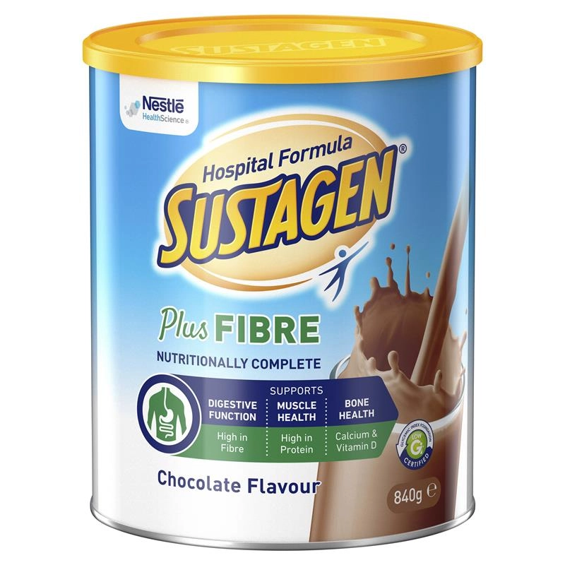 Sustagen Hospital Active Plus Fibre Chocolate Flavour 840g