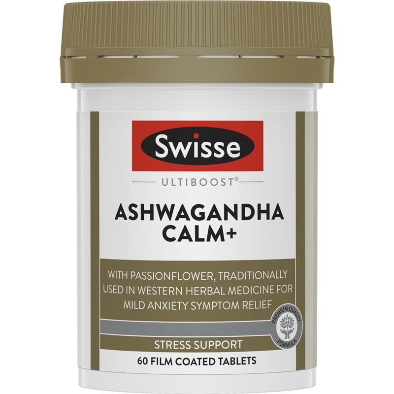 Swisse Ultiboost Ashwagandha Calm+ 60 Tablets