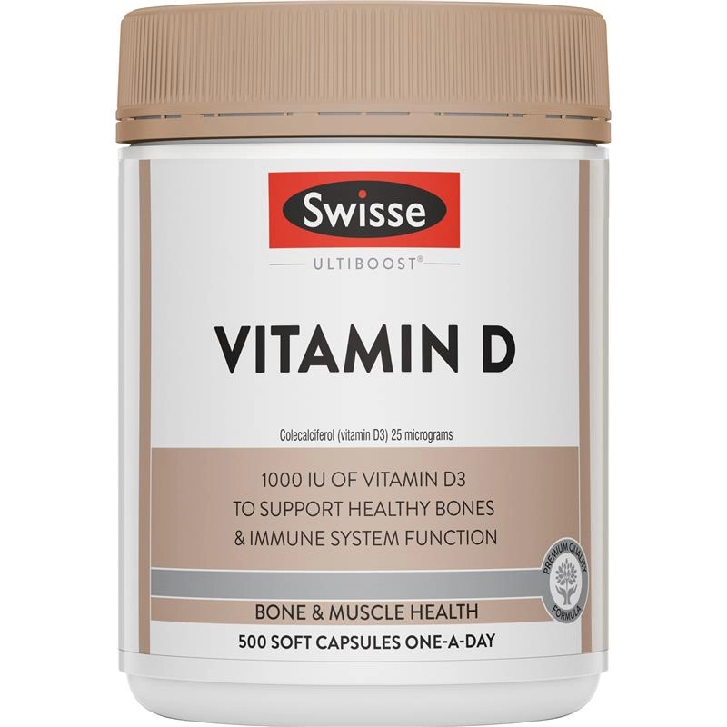 Swisse Ultiboost Vitamin D 500 Soft Capsules