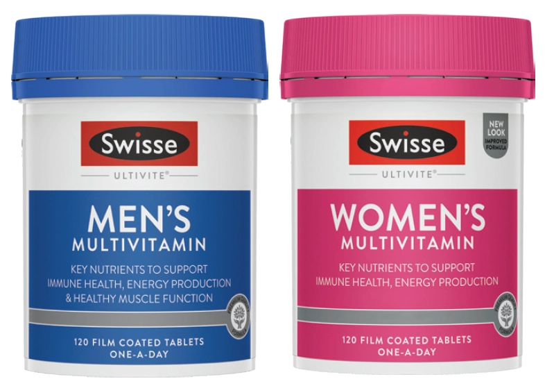 Swisse Ultivite Men’s or Women’s Multivitamin 120 Tablets