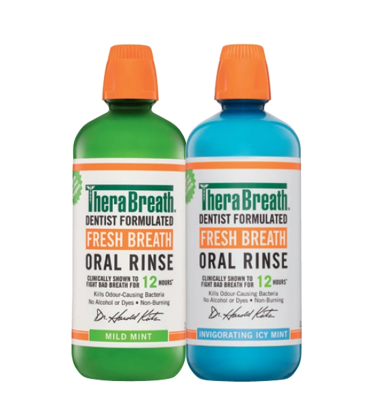 Therabreath Icy Mint or Mild Mint Oral Rinse 1 Litre