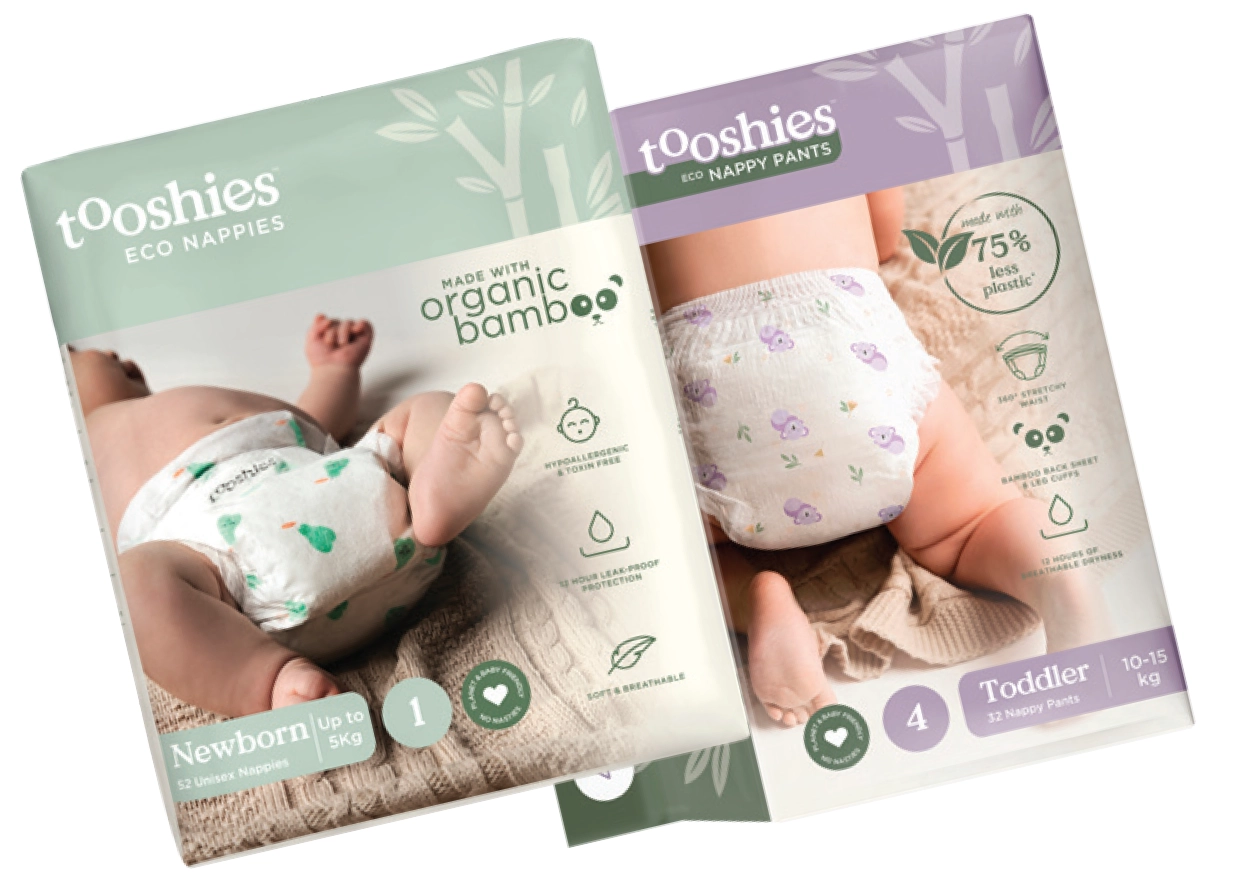 Tooshies ECO Nappies & Nappy Pants