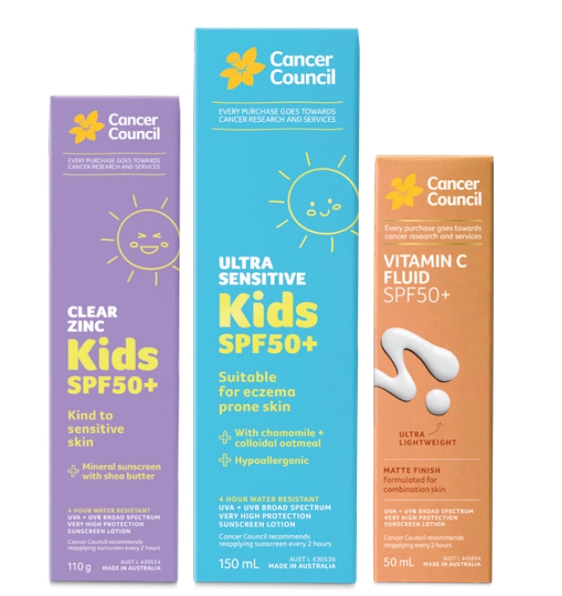 Cancer Council Sunscreen Selected Range