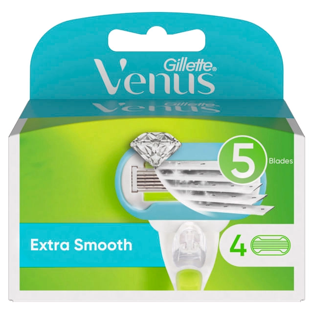 Gillette Venus Extra Smooth Women's Razor Blade Refills 4 Pack