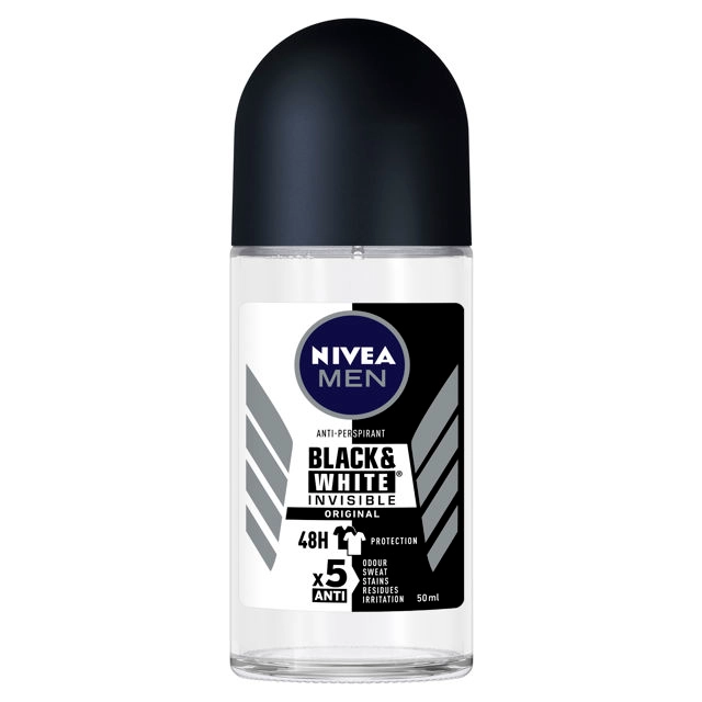 Nivea Men Anti-Perspirant Invisible Black & White Roll On 50ml