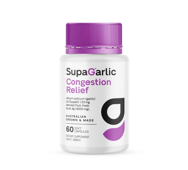 Supagarlic Congestion Relief 60 Soft Capsules