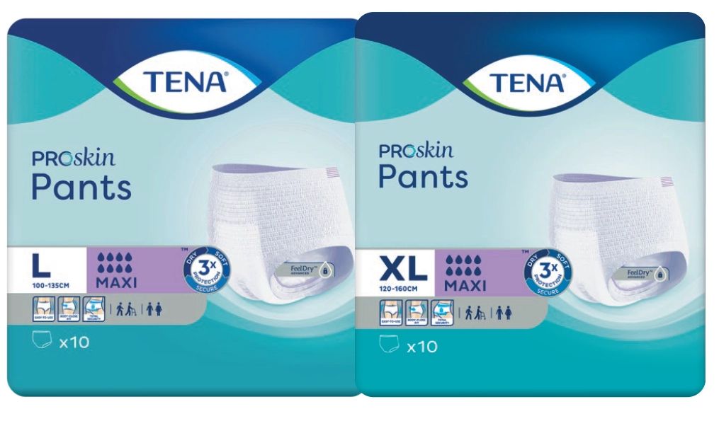 Tena Proskin Pants Maxi Large or Extra Large 10 Pack