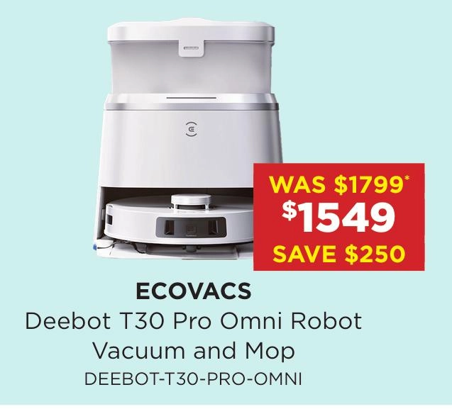 ECOVACS Deebot T30 Pro Omni Robot Vacuum and Mop