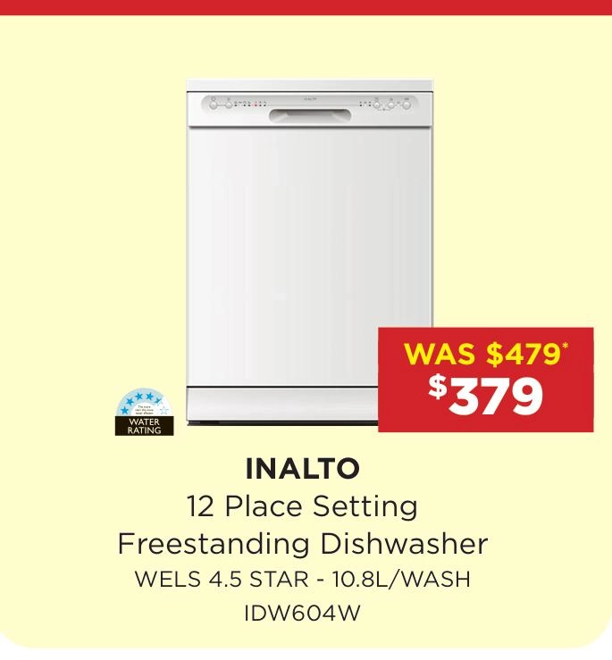 Inalto 12 Place Setting Freestanding Dishwasher