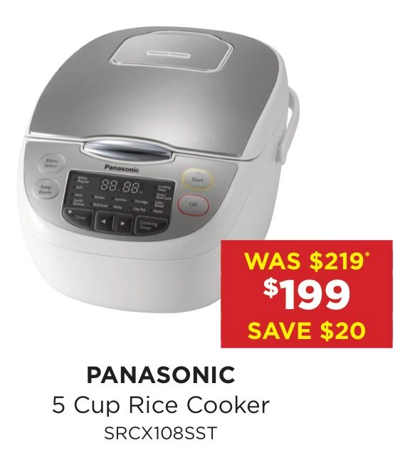 Panasonic 5 Cup Rice Cooker