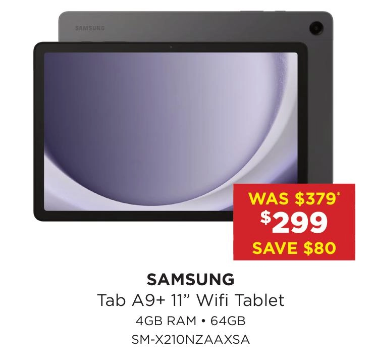 Samsung Tab A9+ 11” Wifi Tablet