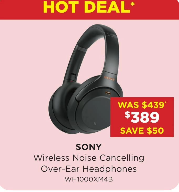 Sony Wireless Noise Cancelling Over-Ear Headphones