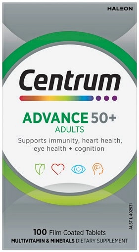 Centrum Advance 50+ Adults 100 Tablets