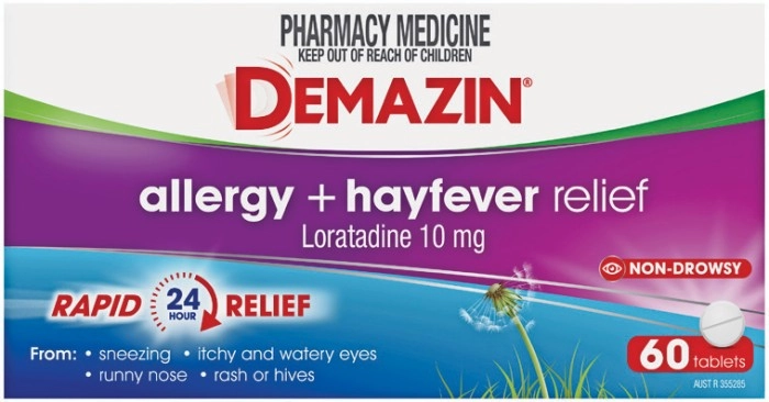 Demazin Allergy + Hayfever Relief 60 Tablets