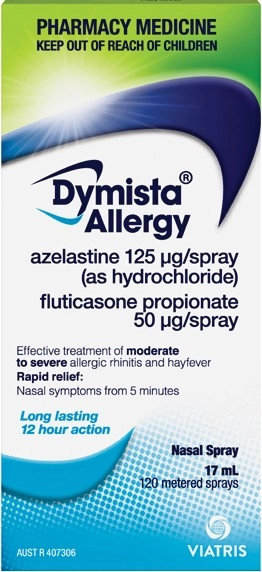 Dymista Allergy 120 Metered Nasal Sprays