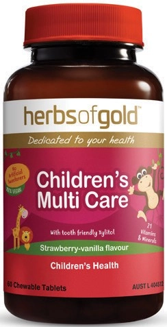 Herbs of Gold Children's Multi Care 60 Chewable Tablets