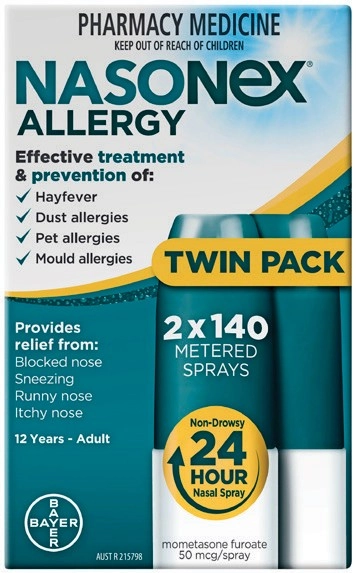 Nasonex Allergy 2 x 140 Metered Sprays