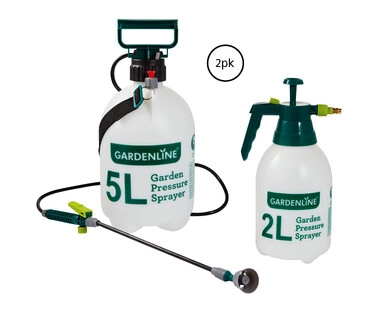 2L and 5L Pressure Spray Pack or Double Nozzle Pump Sprayer