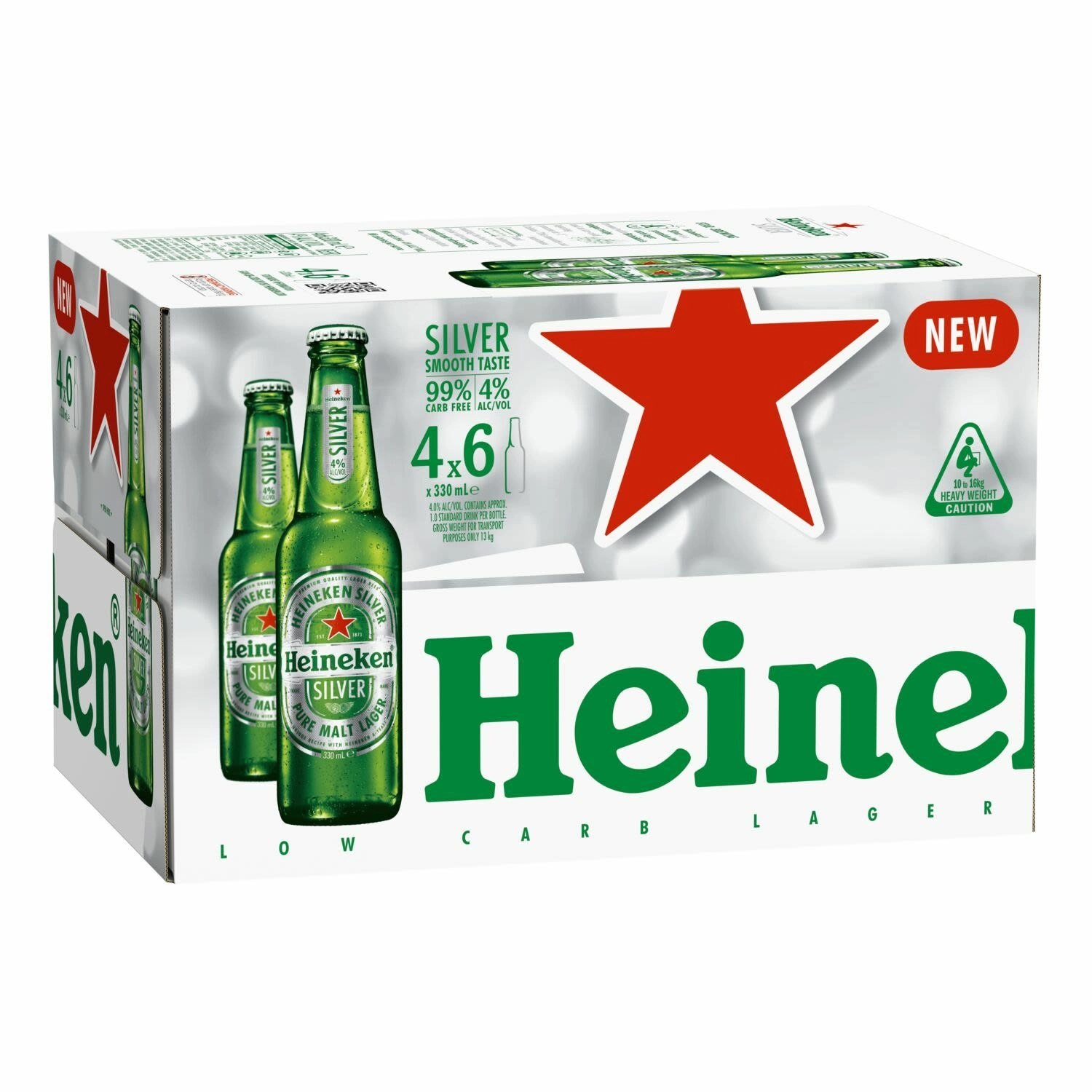 Heineken Silver Lager Stubbies 330ml