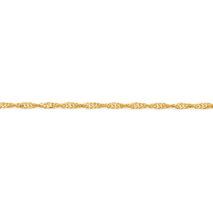 9ct Gold 42cm Solid Singapore Chain