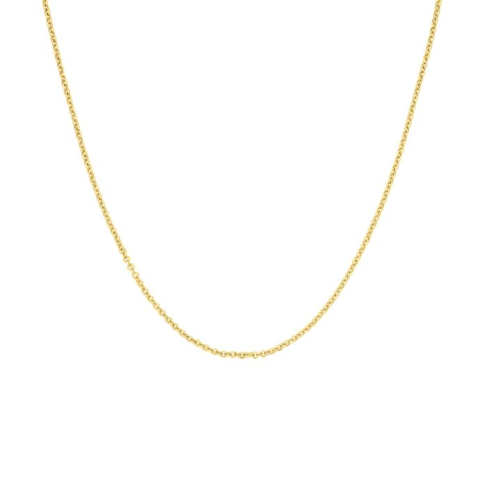 9ct Gold 45cm Diamond Cut Trace Chain