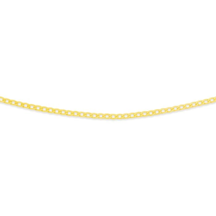 9ct Gold 50cm Solid Curb Chain