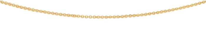 9ct Gold 50cm Solid Diamond-Cut Trace Chain