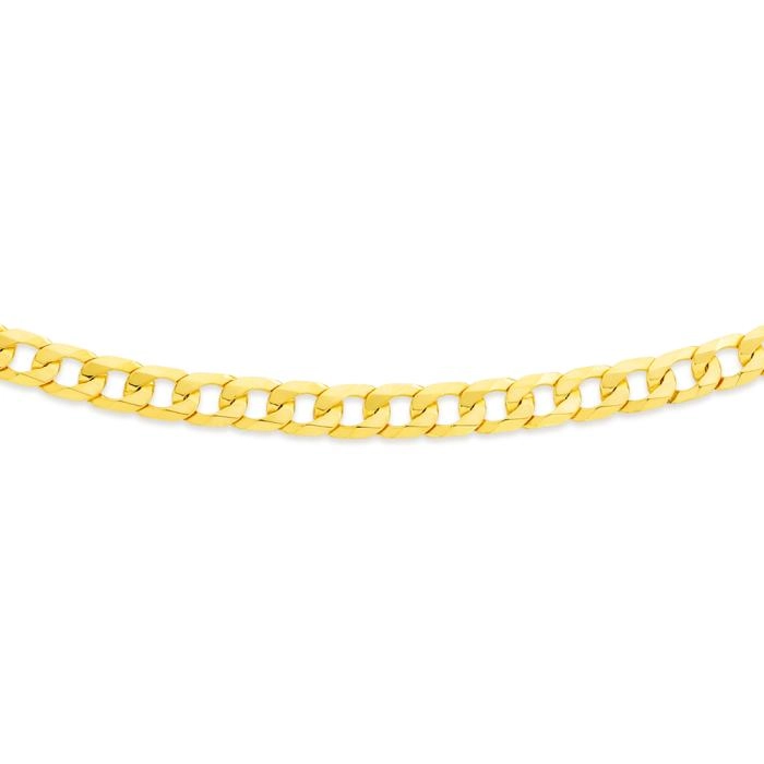 9ct Gold 60cm Solid Curb Chain