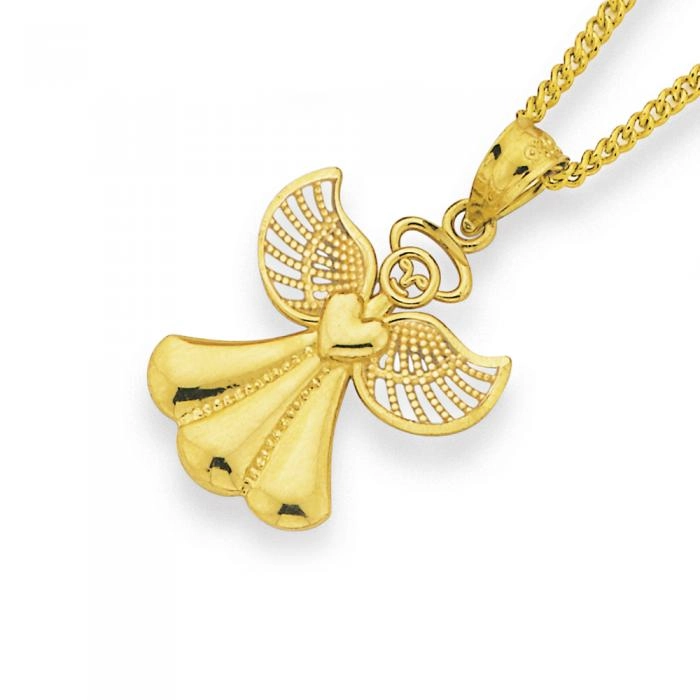 9ct Gold Angel Pendant