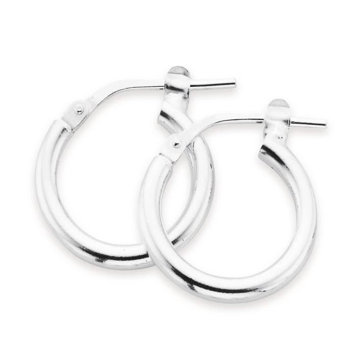 Sterling Silver 10mm Hoop Earrings