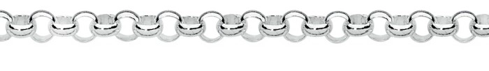 Sterling Silver 19cm Round Belcher Bracelet