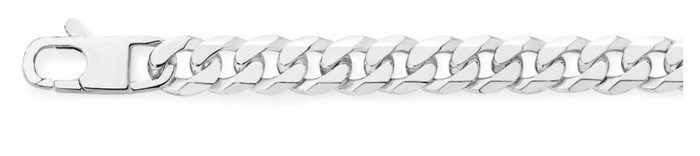 Sterling Silver 21cm Cuban Curb Gents Bracelet