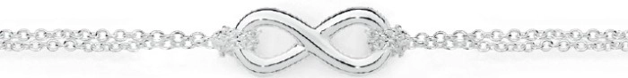 Sterling Silver Infinity Chain Bracelet