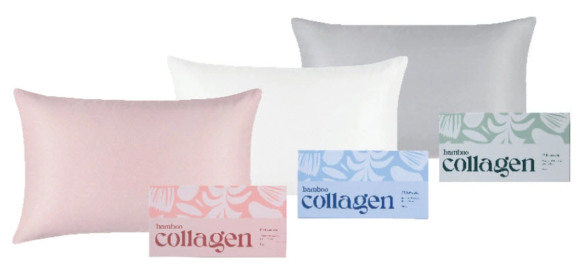 Accessorize Bamboo Collagen Standard Pillowcase Grey Standard