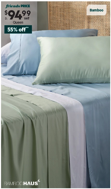 Bamboo Haus Bamboo Sheet Set Jasmin