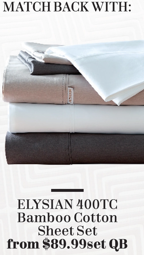 Elysian 400 Bamboo Cotton Sheet Set Charcoal