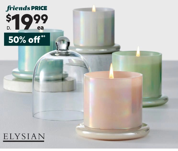 Elysian Glass Cloche Candle Revive