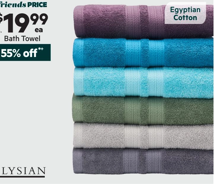 Elysian Luxe Egyptian Cotton Towel Collection Alloy