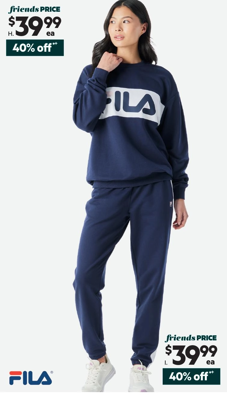 FILA Women's Lydia Crew Navy