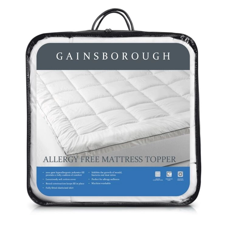 Gainsborough 1000 GSM Allergy Free Mattress Topper Queen Bed Queen