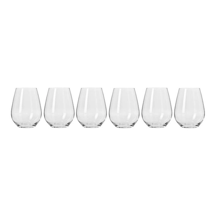 Krosno Harmony 6-Piece Stemless White Wine Set