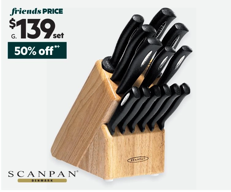 Scanpan 14-Piece Microsharp Knife Block