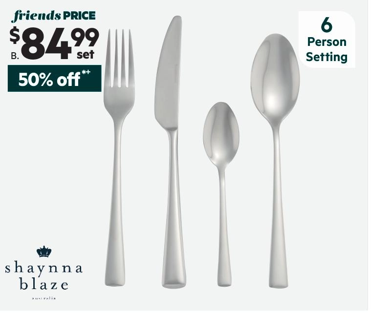 Shaynna Blaze Torquay 32-Piece Cutlery Set