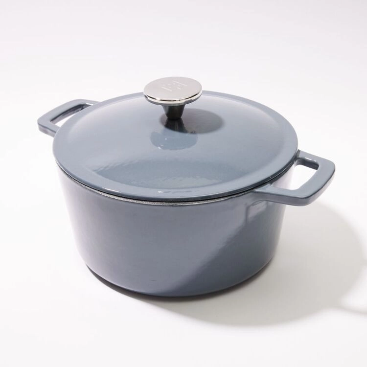 Smith + Nobel Colour Kitchen 5 L Cast Iron Casserole Steel Blue