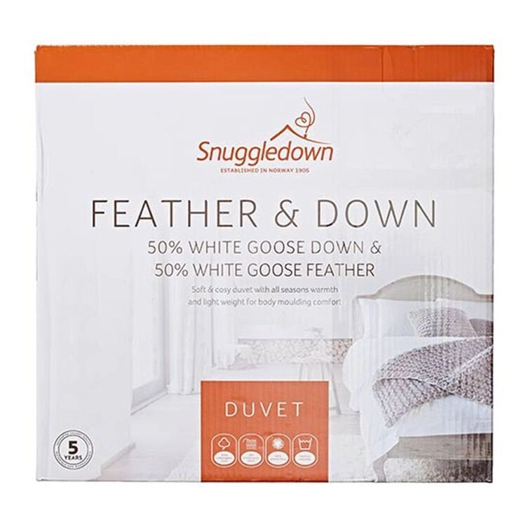 Snuggledown 50/50 White Goose Down Quilt Queen