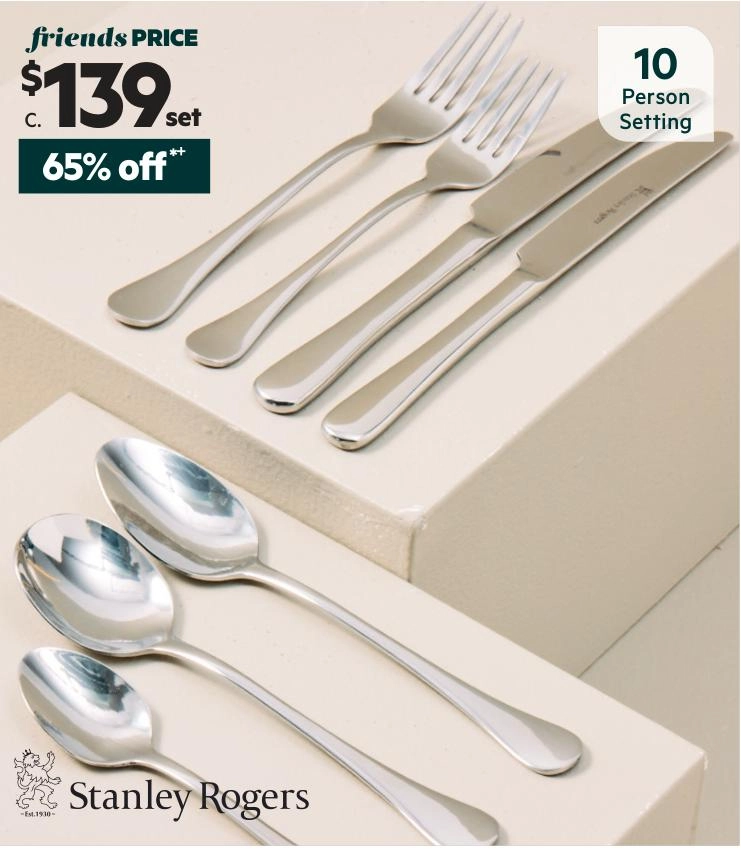 Stanley Rogers Manchester 70-Piece Cutlery Set