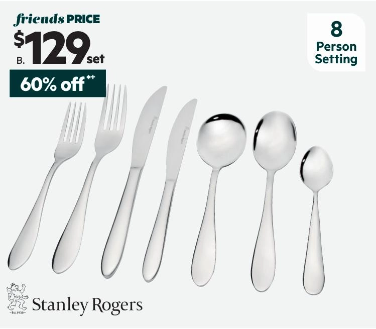 Stanley Rogers Noah 56-Piece Cutlery Set