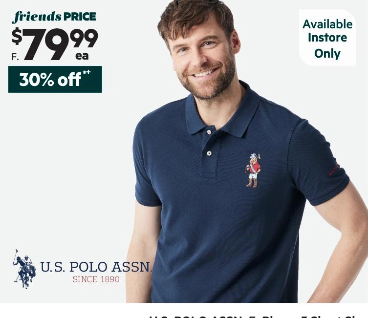 U.S. POLO ASSN. Chuck Embroidered Polo