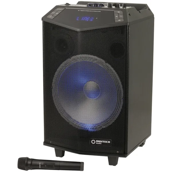 12 Inch Rechargeable PA Speaker with Wireless Microphone